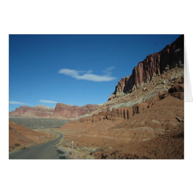 Väg till Huvudstad Hälsningskort (Framsidan Horizontal)