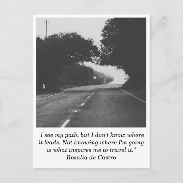 Väg till ingenstans vykort (Framsida)