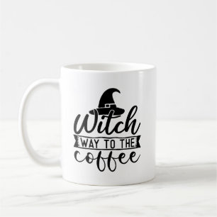 Väg till kaffet kaffemugg