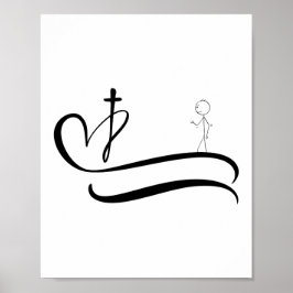 Väg till Kor - Ljusdesign Poster