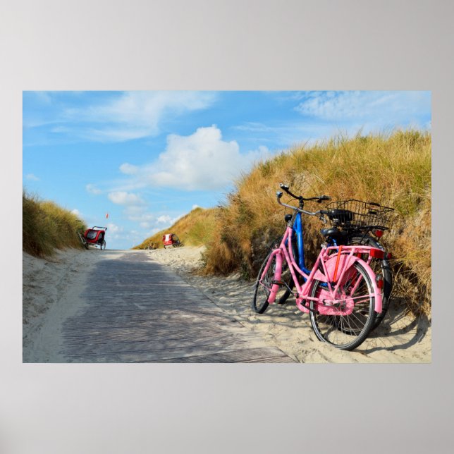 Väg till persika med cikyr | Norderney, Tyskland Poster (Framsidan)