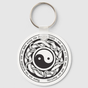 Väg till sanning Yin Yang Nyckelring