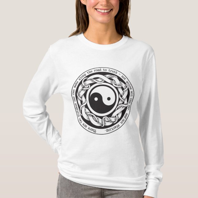 Väg till sanning Yin Yang Tee (Framsida)
