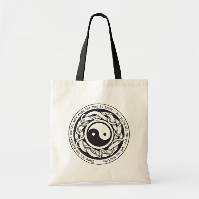 Väg till sanning Yin Yang Tygkasse (Framsidan)