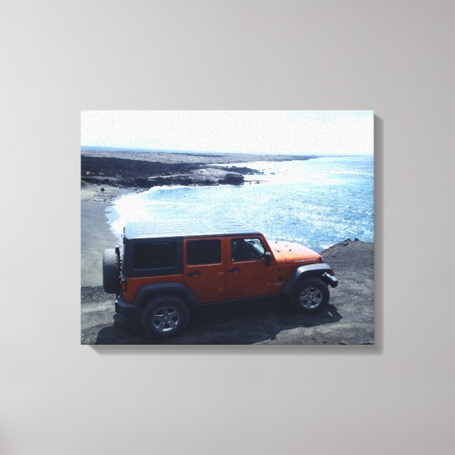 Väg till Sea Hawaii jeep offroad canvas (Framsida)