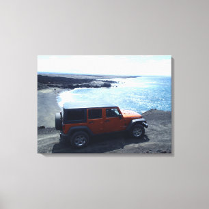 Väg till Sea Hawaii jeep offroad canvas