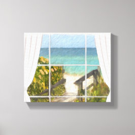 Väg till stranden canvastryck