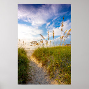 Väg till stranden poster
