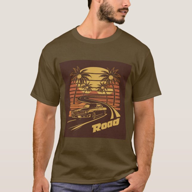Väg till stranden t shirt (Framsida)