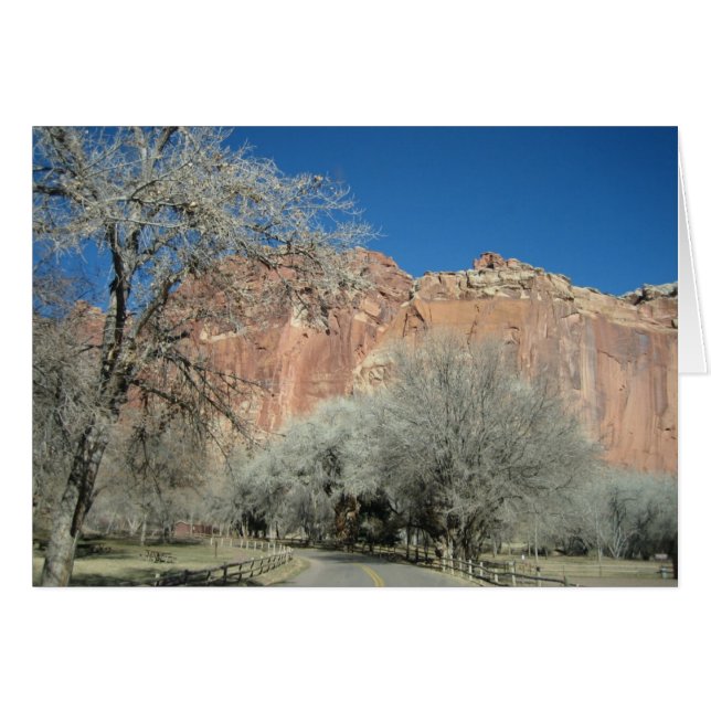 Väg till trädgårdar hälsningskort (Framsidan Horizontal)