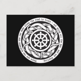 Väg till Truth Dharma Wheel Vykort