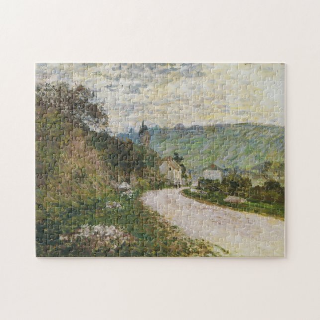 Väg till Vetheuil Monet Fine Art Pussel (Horisontell)