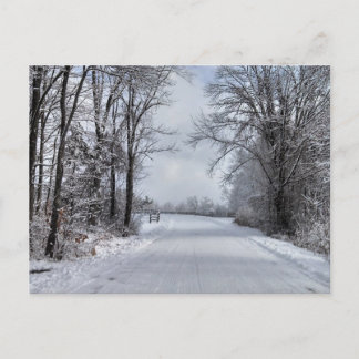 Väg till Winter Vykort