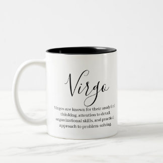 Våg Traits and Zodiac-tecken Två-Tonad Mugg