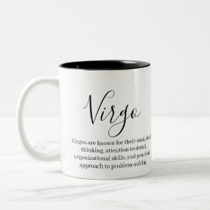 Våg Traits and Zodiac-tecken Två-Tonad Mugg