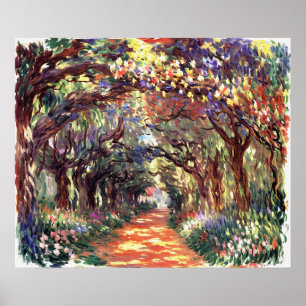 Väg under Ro Trellises Giverny Poster