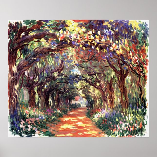 Väg under Ro Trellises Giverny Poster (Framsidan)