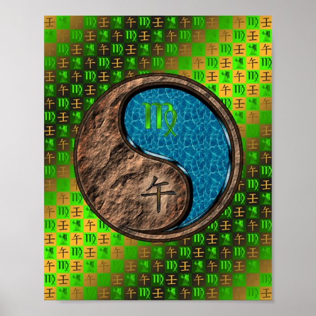 Våg & Vatten Horse Poster (Framsidan)