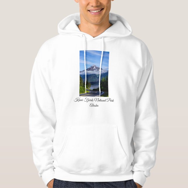 Väg Via Alaska Hoodie (Framsida)