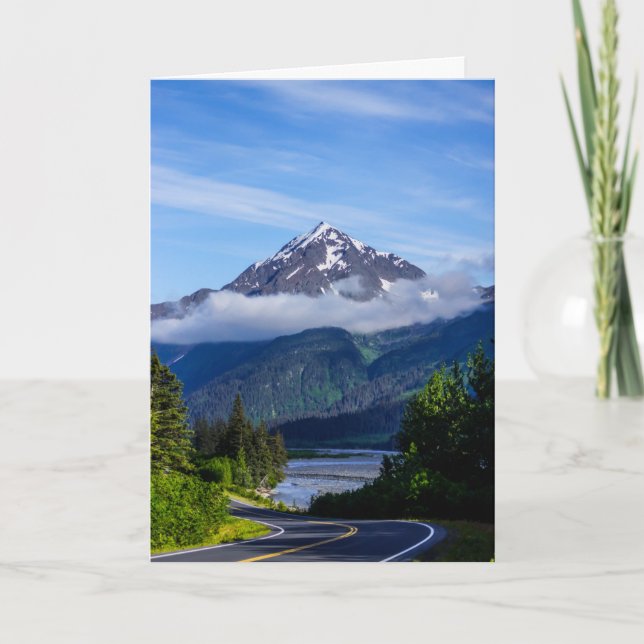 Väg Via Alaska Kort (Framsida)