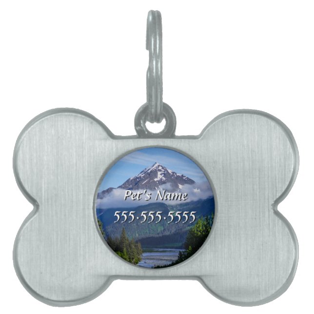 Väg Via Alaska Pet-tagg ID-bricka Husdjur (Framsidan)