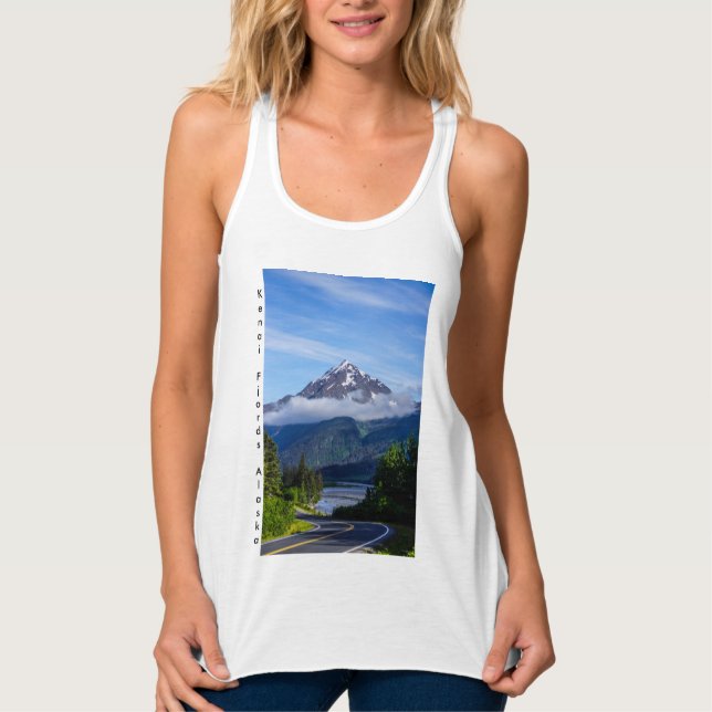 Väg Via Alaska Tanktop Linne Med Racerback (Framsida)
