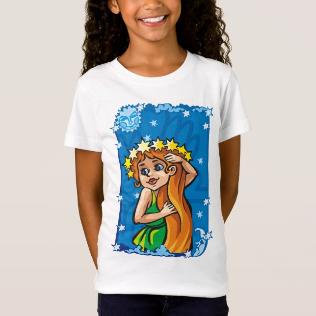 Våg Virgin på natten himlar T Shirt (Framsida)