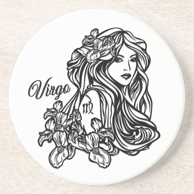 Våg Virgin Zodiac Glass Underlägg (Framsidan)