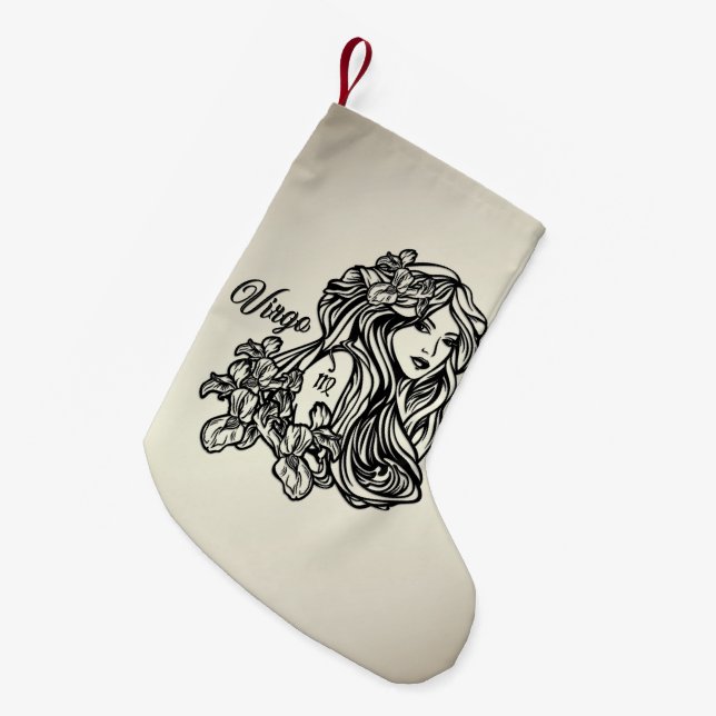 Våg Virgin Zodiac Golden Liten Julstrumpa (Framsidan (Hängande))