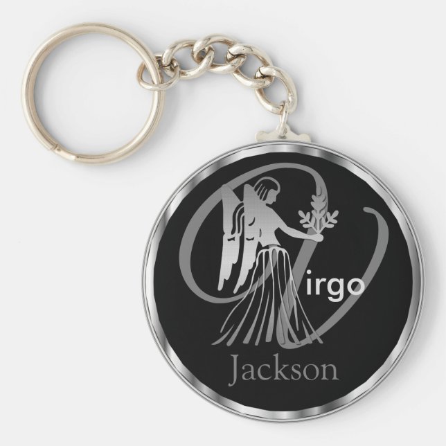 Våg ♍ Virgin - Zodiac-tecken Nyckelring (Framsidan)