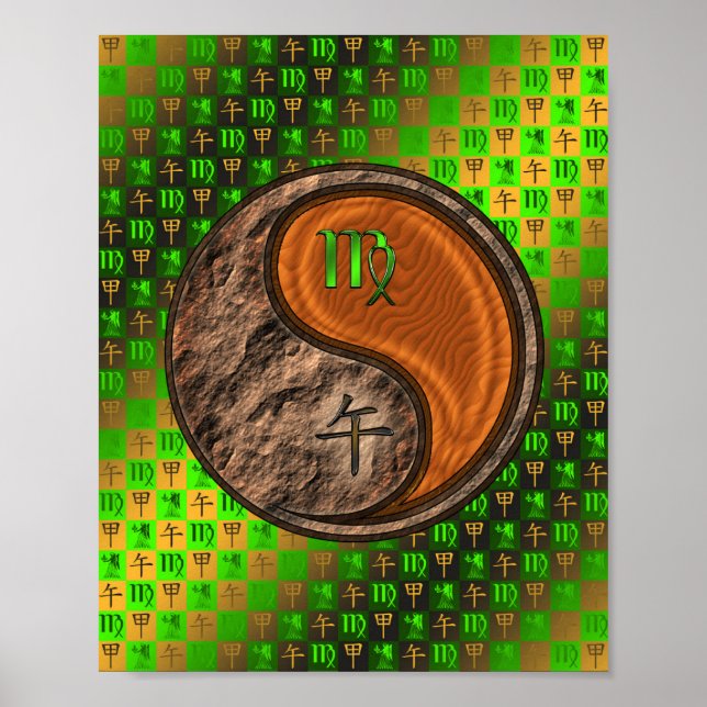 Våg & Wood Horse Poster (Framsidan)
