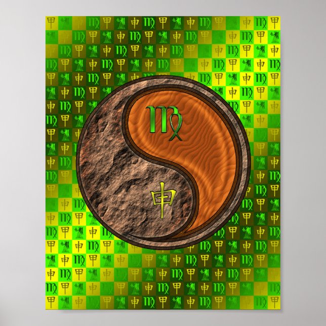 Våg & Wood Monkey Poster (Framsidan)