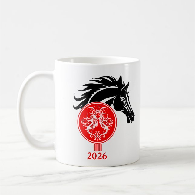Våg x År 2026 för hästen Kaffemugg (Vänster)