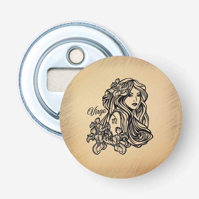 Våg Zodiac Antique-utseende Flasköppnare (Framsidan)