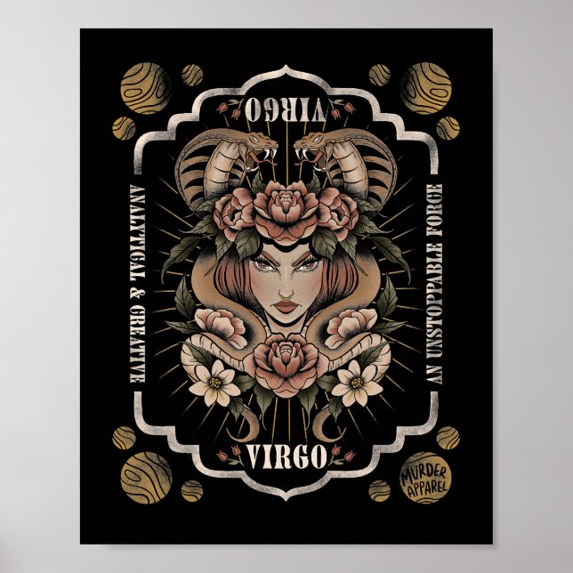 Våg Zodiac Astrology48 Poster (Framsidan)
