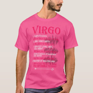 Våg Zodiac Birthday Girls Manar som säger T Shirt