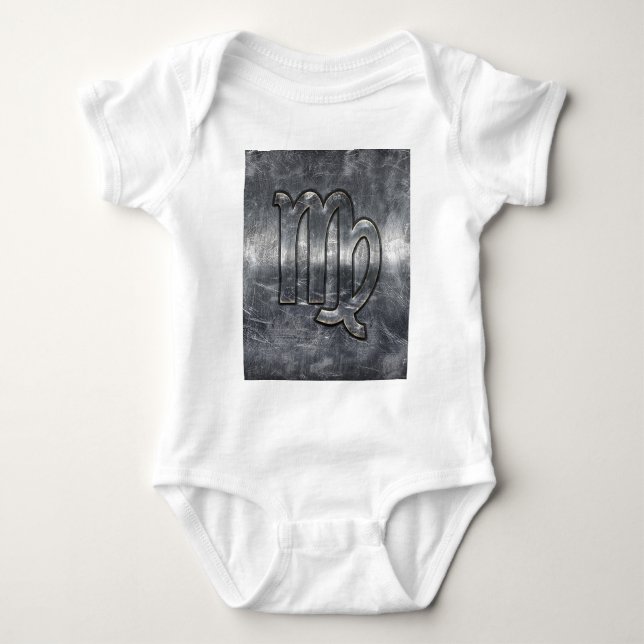 Våg Zodiac-inloggning Grunge Distress Stil Decor Tröja (Framsida)