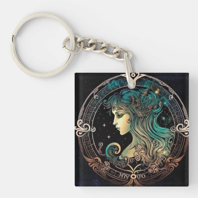 Våg Zodiac Keychain (Framsidan)