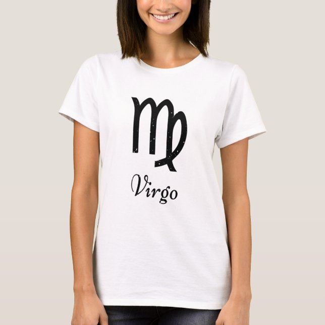 Våg Zodiac Logotyp Black T Shirt (Framsida)