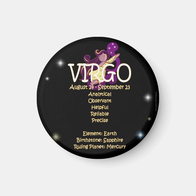 Våg zodiac magnet (Framsidan)