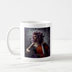 Våg Zodiac Musician Cello Kaffemugg