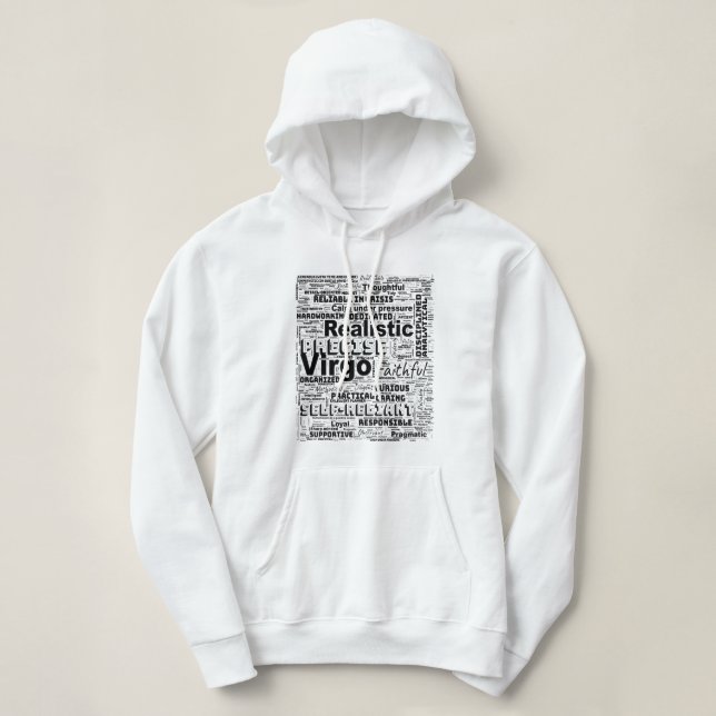 Våg Zodiac Ord Cloud inspiration T Shirt (Design framsida)