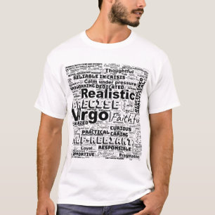 Våg Zodiac Ord Cloud inspiration T Shirt
