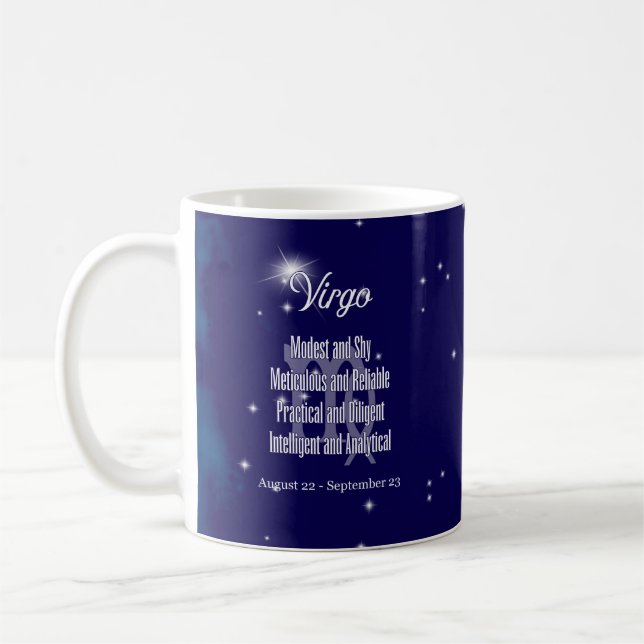 Våg Zodiac Sign Astrology Horoscope Kaffemugg (Vänster)