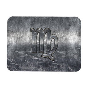 Våg Zodiac Sign Grunge Distress Stil Magnet