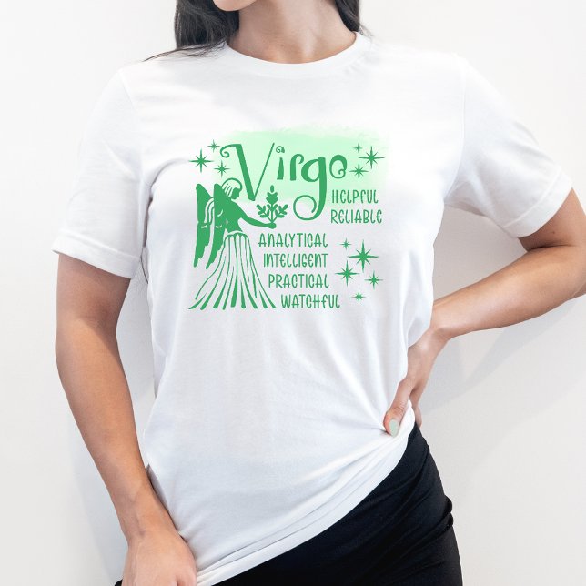 Våg Zodiac Sign Horoscope Personality Traits T Shirt (Skapare uppladdad)
