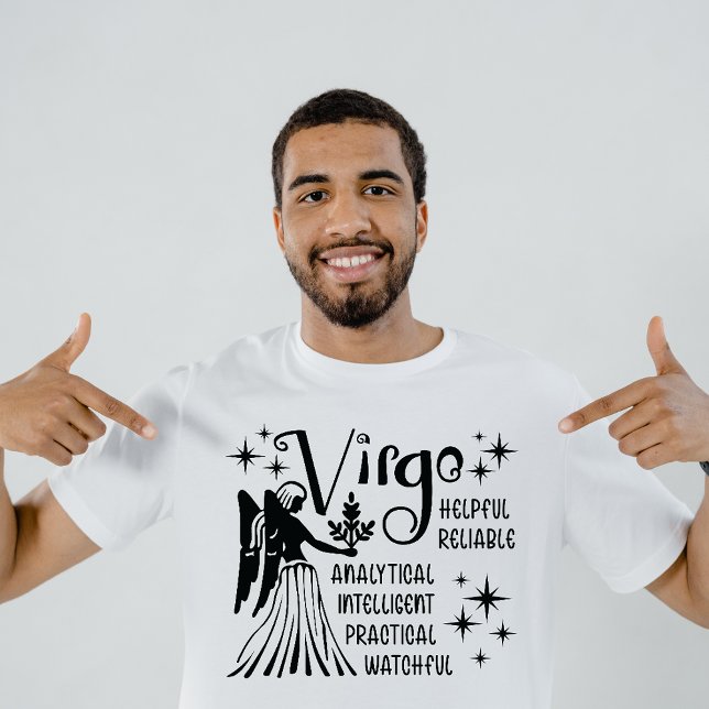 Våg Zodiac Sign Horoscope Personality Traits t Shirt (Skapare uppladdad)