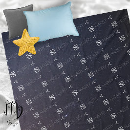 Våg Zodiac Sign Namn Constellation Astrology Fleecefilt