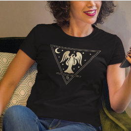 Våg Zodiac-signalen Earth Inslag i Guld T Shirt