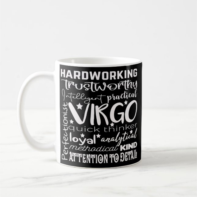 Våg Zodiac-skylt Grafik Tees for Women Summer Kaffemugg (Vänster)
